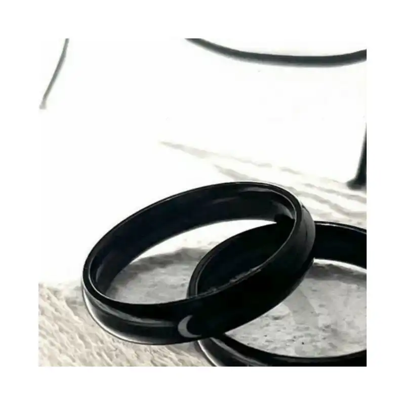 انگشتر زنانه مدل رینگ استیل ماه 214