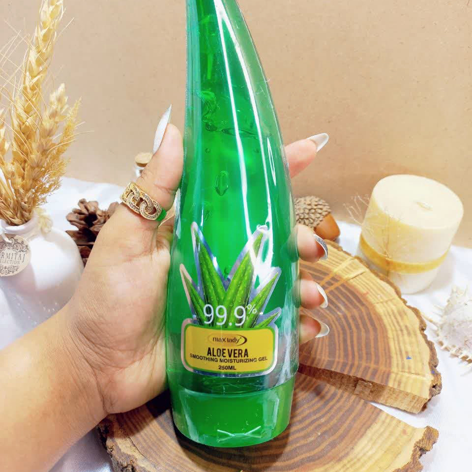 ژل آبرسان مکس لیدی مدل آلوئه ورا حجم 250 میلی لیتر