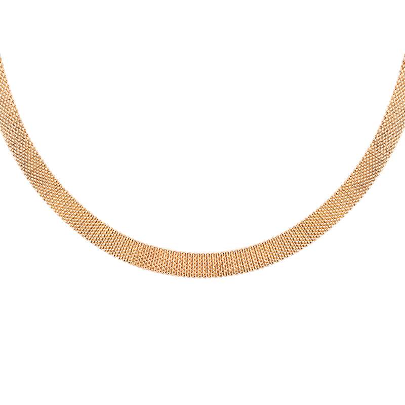 گردنبند طلا 18 عیار زنانه با طرح بافت گالری شیدا مجد مدل پونه