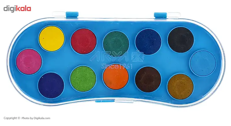 آبرنگ 12 رنگ آریا کد 2-5003