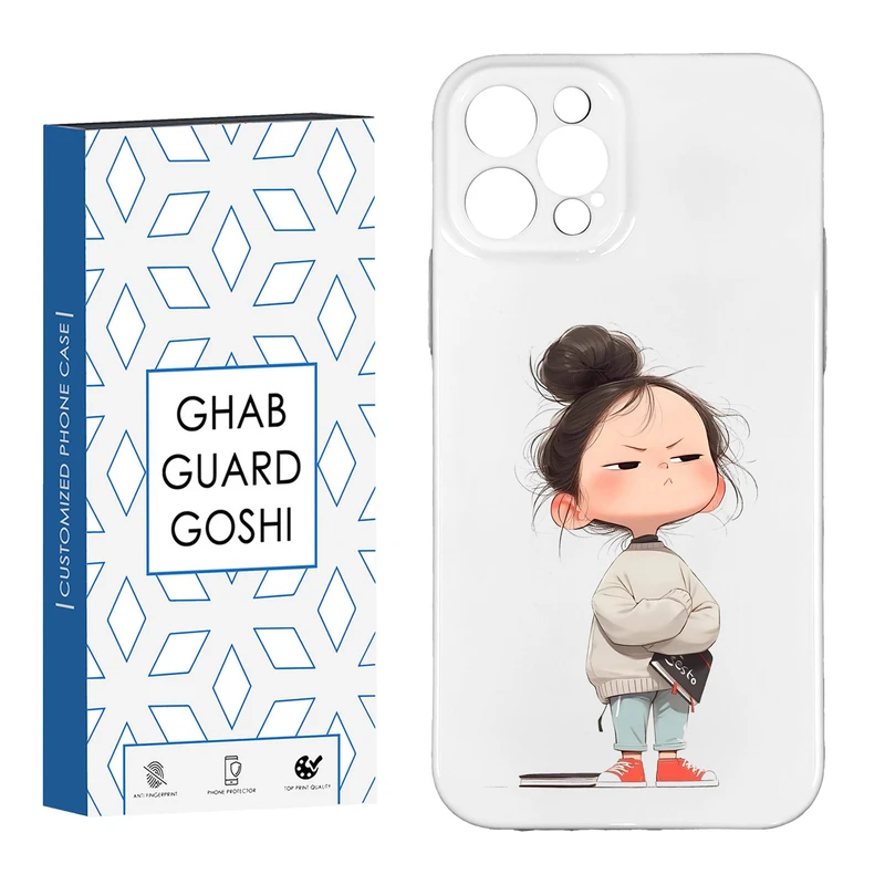 کاور قاب گارد گوشی طرح فانتزی دختر ملوس کد HARD-08 مناسب برای گوشی موبایل اپل IPHONE 12 PRO