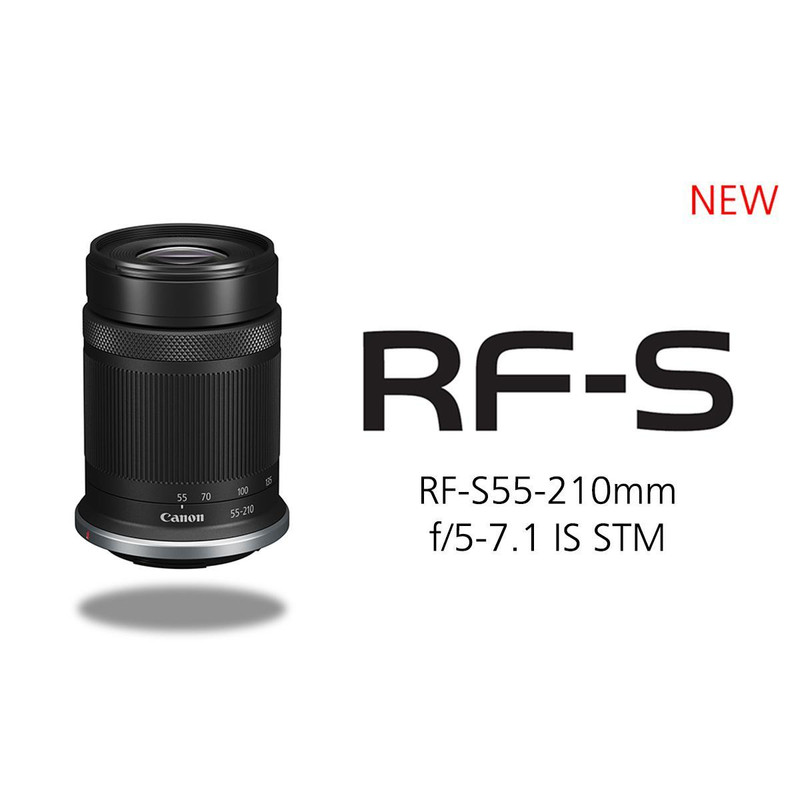 لنز دوربین کانن مدل RF55-210mm f/5-7.1 IS STM