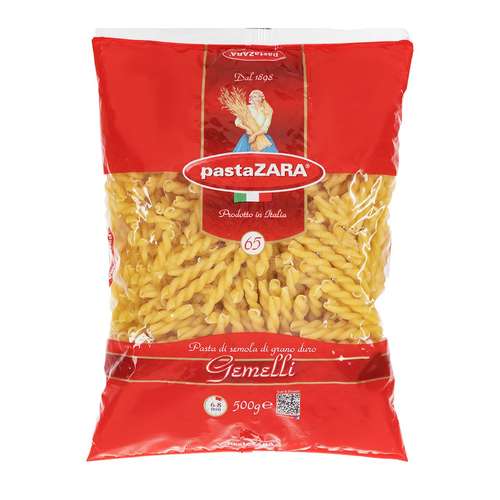 پاستا پاستا زارا مدل Gemelli مقدار 500 گرم
