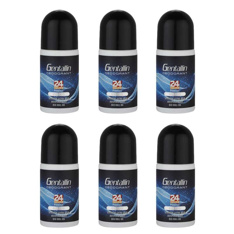 رول ضد تعریق جنتالین مدل EROS حجم 70 میلی لیتر بسته 6 عددی رول ضد تعریق جنتالین مدل EROS حجم 70 میلی لیتر بسته 6 عددی