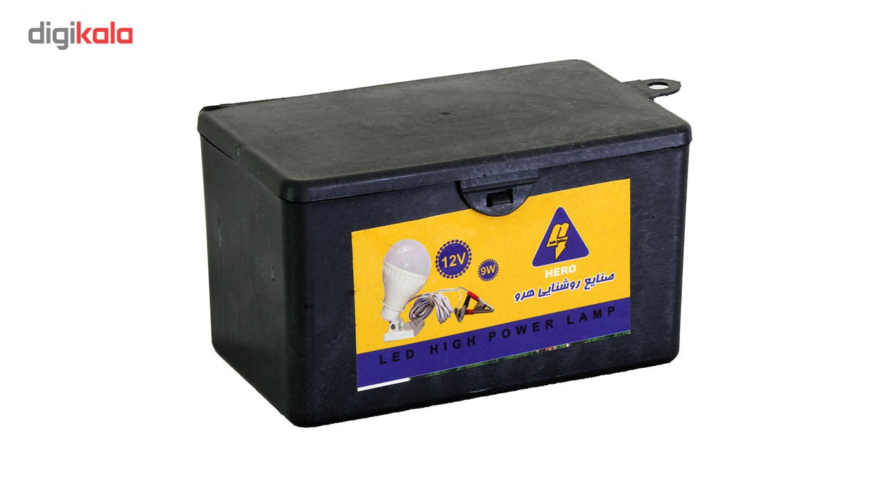 چراغ سیار خودرو هیرو مدل 12V9W