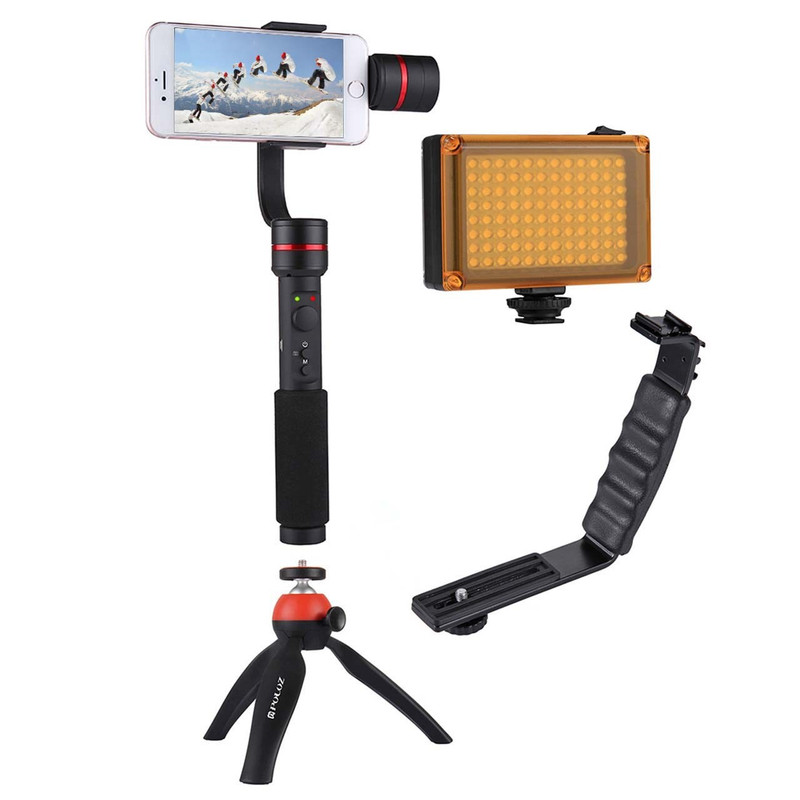 دسته فیلم برداری پلوز مدل G1 Stabilizer همراه با فلاش مناسب برای دوربین ورزشی گوپرو