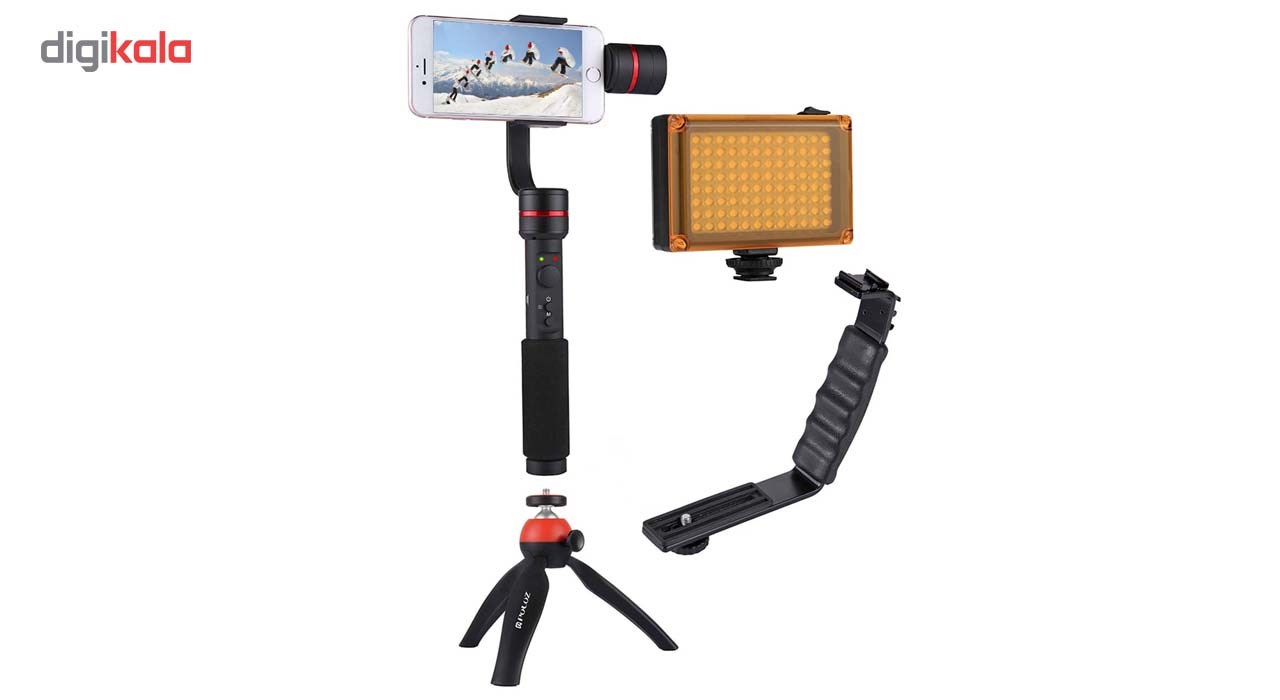 دسته فیلم برداری پلوز مدل G1 Stabilizer همراه با فلاش مناسب برای دوربین ورزشی گوپرو