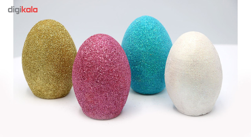 تخم مرغ تزیینی هفت سین مهرسا مدل اکلیلی بسته 4 عددی تخم مرغ تزیینی هفت سین مهرسا مدل اکلیلی بسته 4 عددی