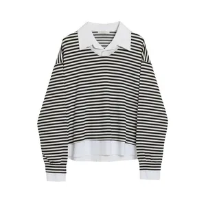 بلوز آستین بلند یقه برگردان زنانه مدل MZ024