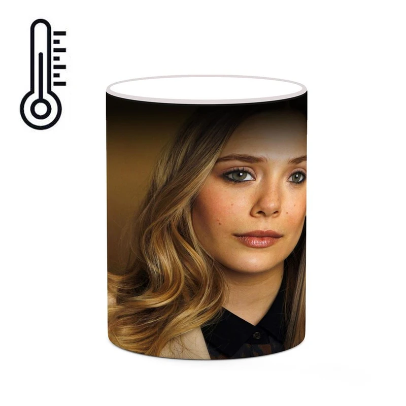 ماگ حرارتی کاکتی طرح الیزابت اولسن Elizabeth Olsen مدل mgh25842