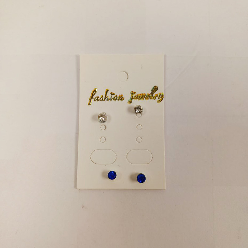گوشواره زنانه مدل مگنتی نگین دار کد smll بسته دو عددی