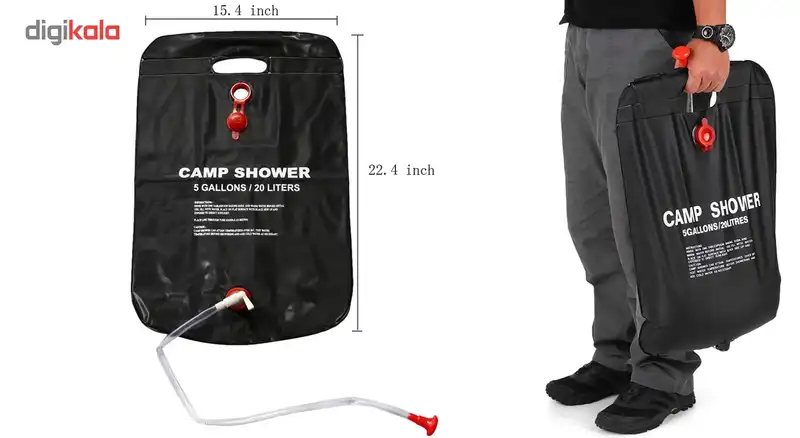 دوش سفری مدل Camp Shower ظرفیت 20 لیتر