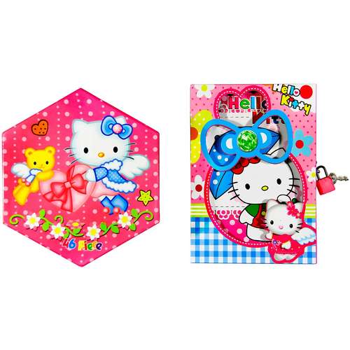 ست نقاشی 46 تکه لیدر مدل هلو کیتی به همراه دفتر خاطرات کد 283