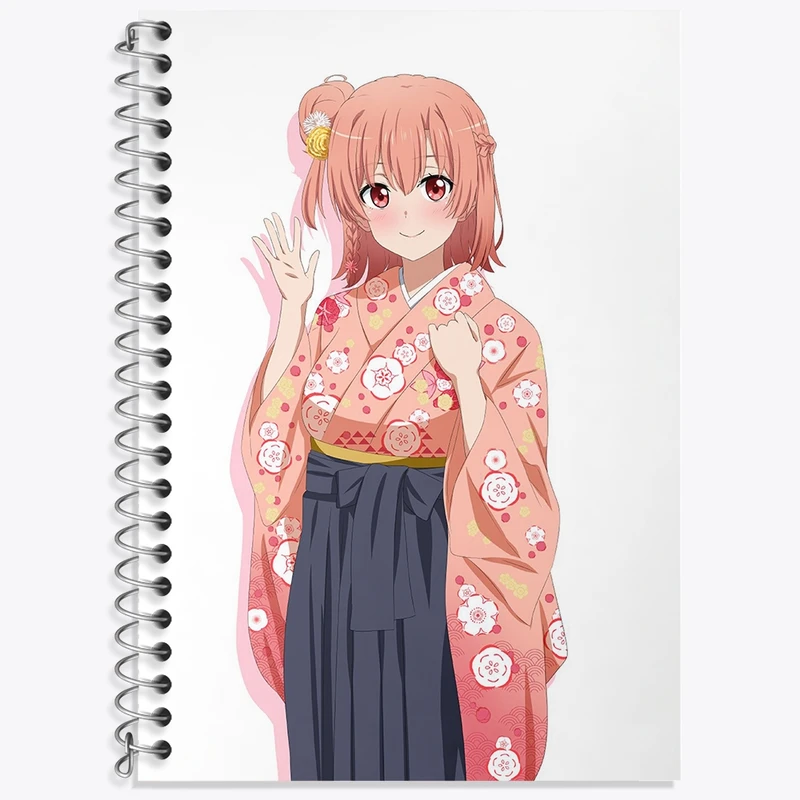 دفتر زبان 50 برگ خندالو مدل سه خط طرح یویی انیمه جوانی کمدی رومانتیک من کد 32538