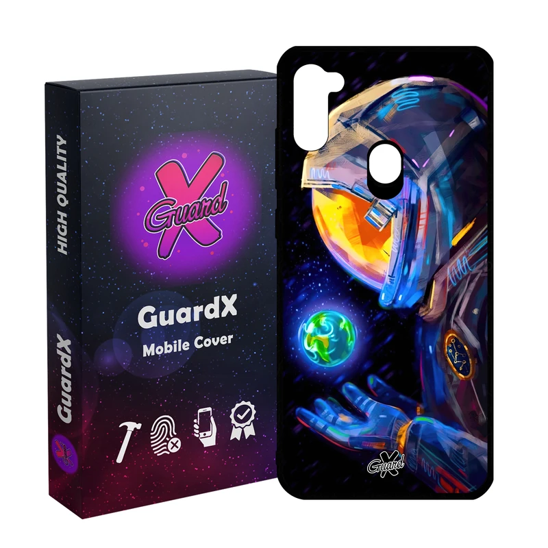 کاور گارد ایکس طرح فضانورد مدل Glass10496 مناسب برای گوشی موبایل سامسونگ Galaxy A11/M11