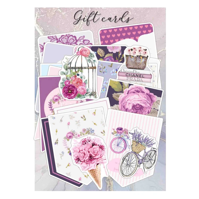 کارت پستال مدل Gift cards بولت ژورنال و اسکرپ بوک