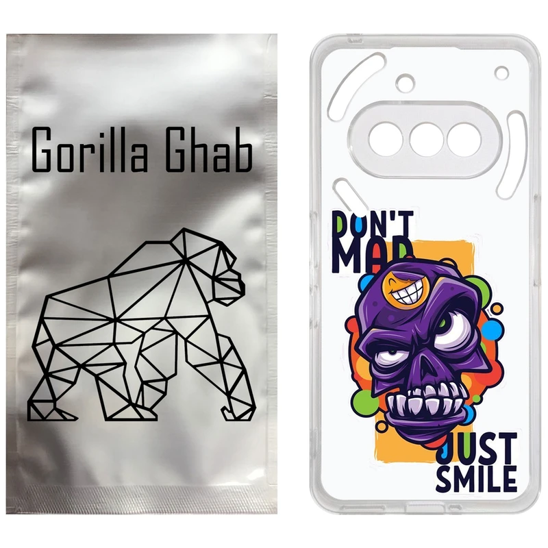 کاور گوریلا قاب مدل CLG کد 33 طرح Smile مناسب برای گوشی موبایل ناتینگ فون Phone 3a