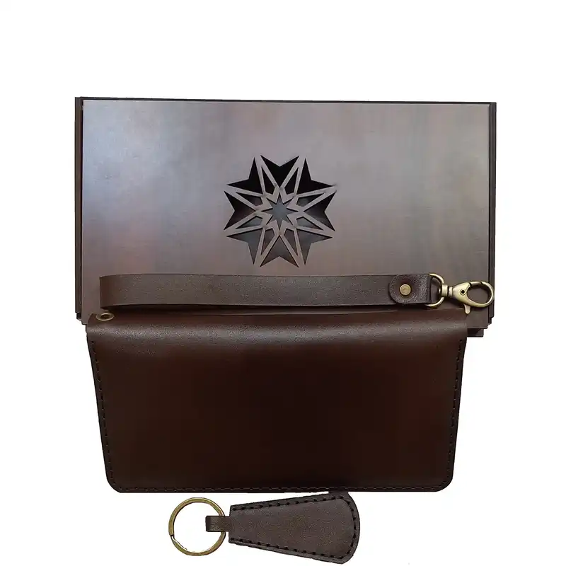 ست هدیه مدل چرم طبیعی کد 112