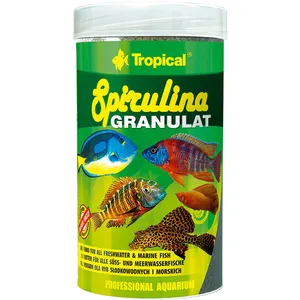 غذای ماهی تروپیکال مدل Spirulina Granulat وزن 440 گرم