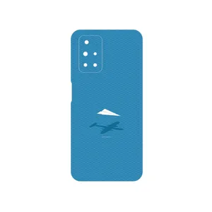 MAHOOT Minimal Paper Airplane Cover Sticker for Xiaomi Redmi 10