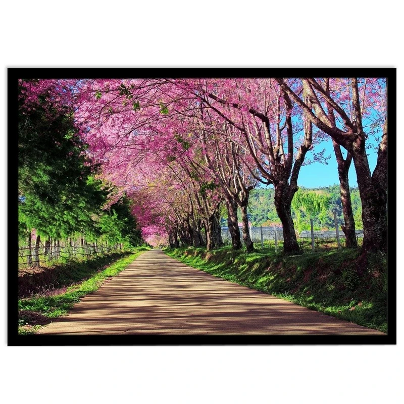 تابلو نوری بکلیت طرح طبیعت شکوفه های بهاری مدل B-S1151