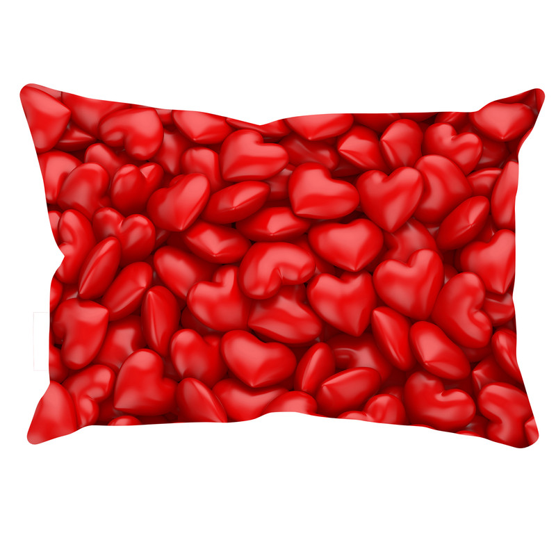 رو بالشی مدل قلب دورو طرح دار کد 1400122