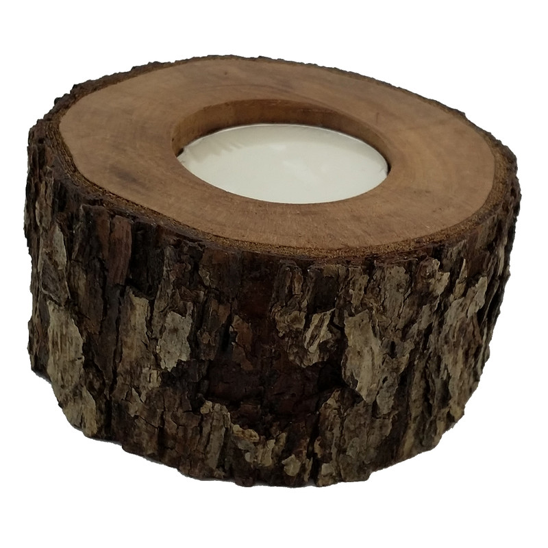 جا شمعی چوبی مدل گلابی کد 65