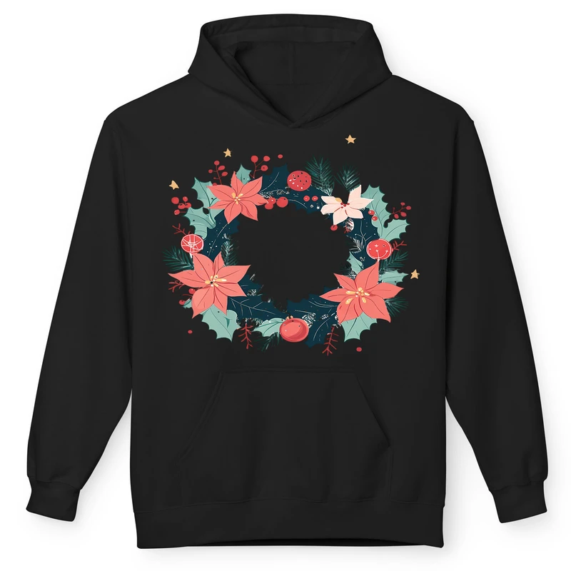 هودی مردانه پاد آفرین مدل کریسمس کد 39 طرح تزئینی