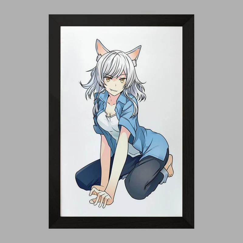 تابلو خندالو مدل بلک هانئکاوا انیمه مونوگاتاری  کد 16229