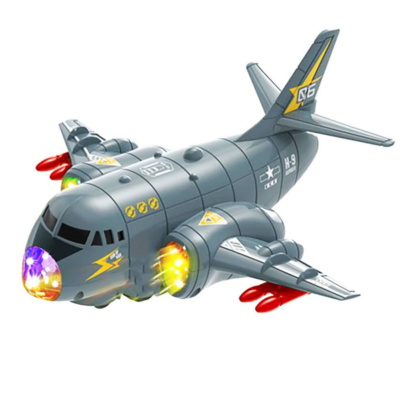 هواپیما بازی مدل چراغدار طرح بمب انداز کد 50