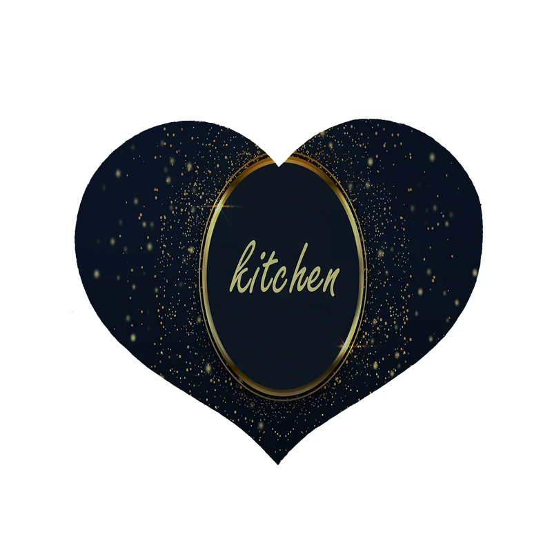   پادری مدل قلبی طرح Kitchen کد 8371 سایز 90 × 90 سانتی‌متر