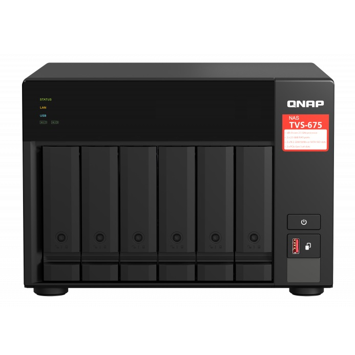 ذخیره ساز تحت شبکه کیونپ مدل TVS-675-8G