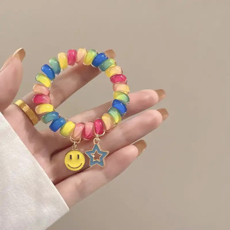 کش مو زنانه مدل سیم تلفنی آویزدار