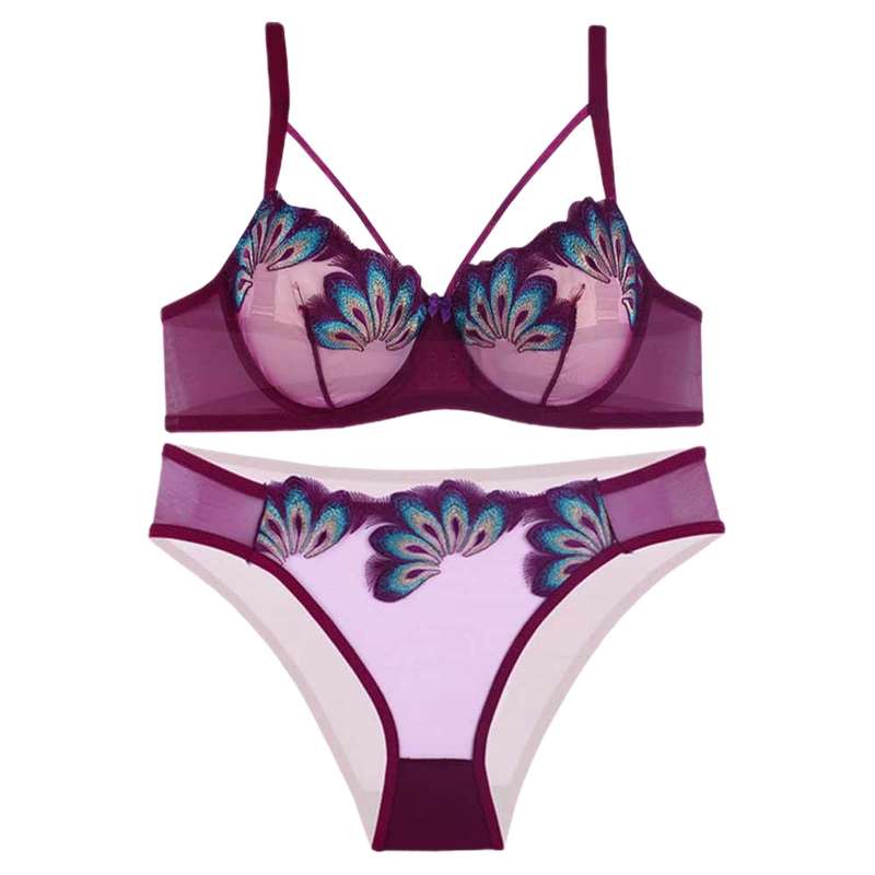 ست شورت و سوتین زنانه نوشه پوش کد 40526 رنگ بنفش