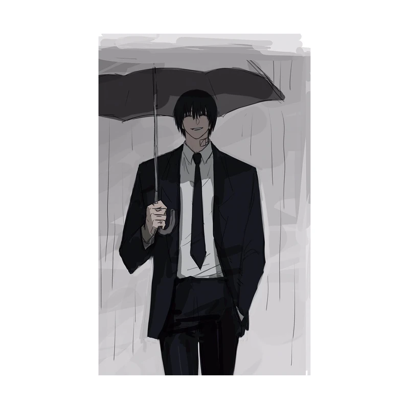 استیکر لپ تاپ و موبایل مدل انیمه طرح روزگار ساکاموتو کد 5601