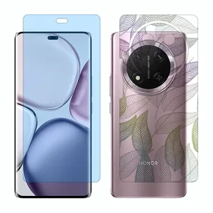 Glass Together model anti blue screen protector suitable for Honor X9c mobile phone with back cover sticker