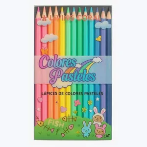 مداد رنگی 12 رنگ مدل پاستیلی 