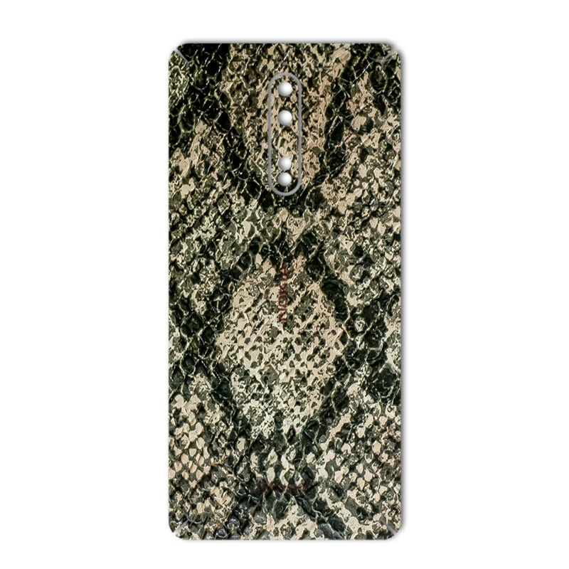 برچسب تزئینی ماهوت مدلJungle-python Texture مناسب برای گوشی Nokia 8