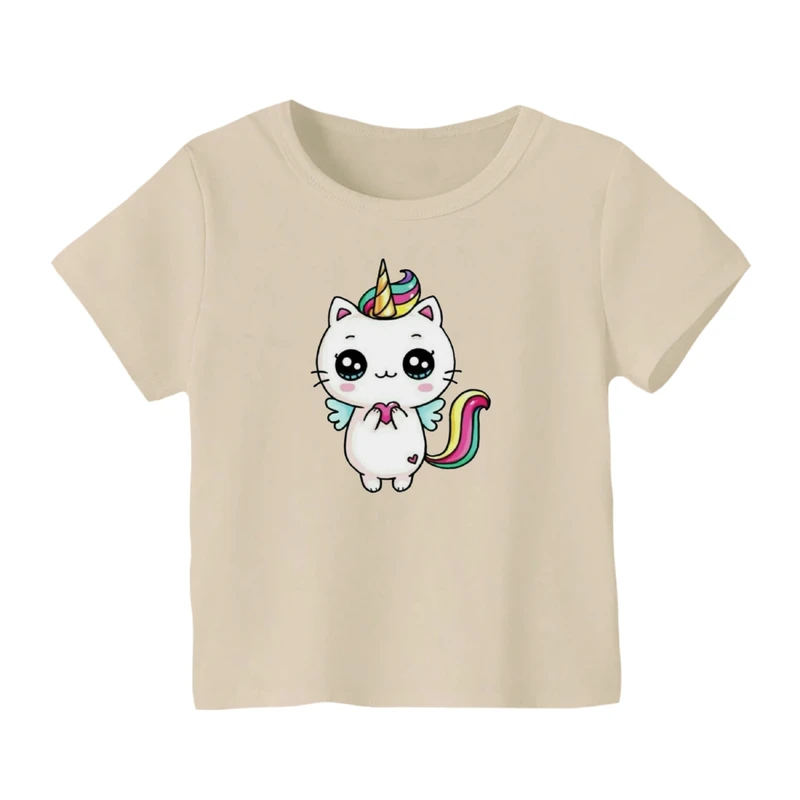 تی شرت آستین کوتاه بچگانه مدل یونیکورن کد ۳۵