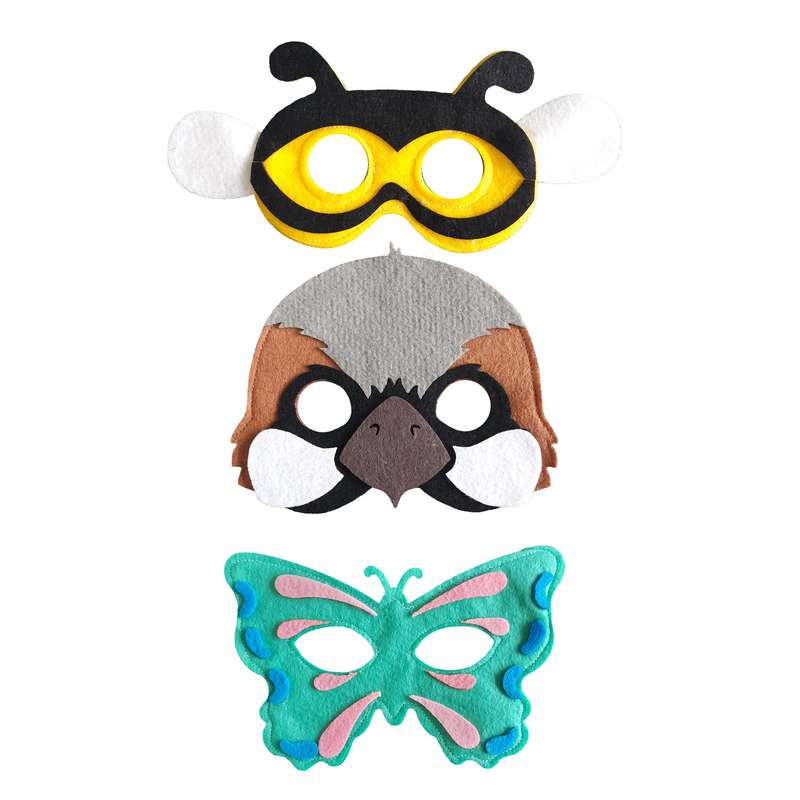 ماسک ایفای نقش رهام پاپالو مدل حیوانات کد 04 مجموعه 3 عددی