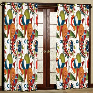 پرده مدل حلزونی هازان پانچی کد 2057 سایز 140x200 سانتی متر