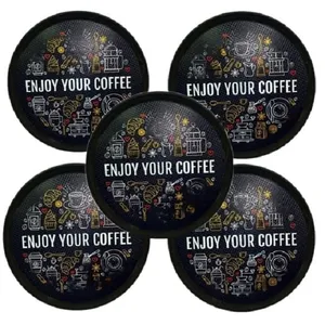 سینی مدل ENJOY YOUR COFFEE بسته پنج عددی