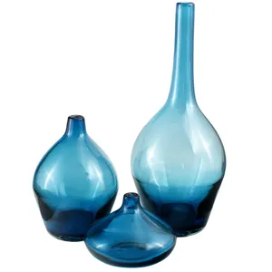 گلدان شیشه ای شیانچی طرح سالونگ مجموعه 3 عددی سایز بزرگ