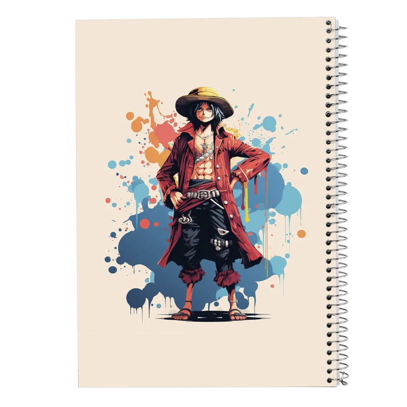 دفتر شطرنجی 50 برگ مدوپد مدل وان پیس One Piece کد DF11671