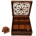 جعبه پذیرایی مهرساکو مدل افرا به همراه زیرلیوانی
