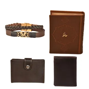 ست هدیه طرح تولد خرداد کهن چرم  مدل mk72- 3