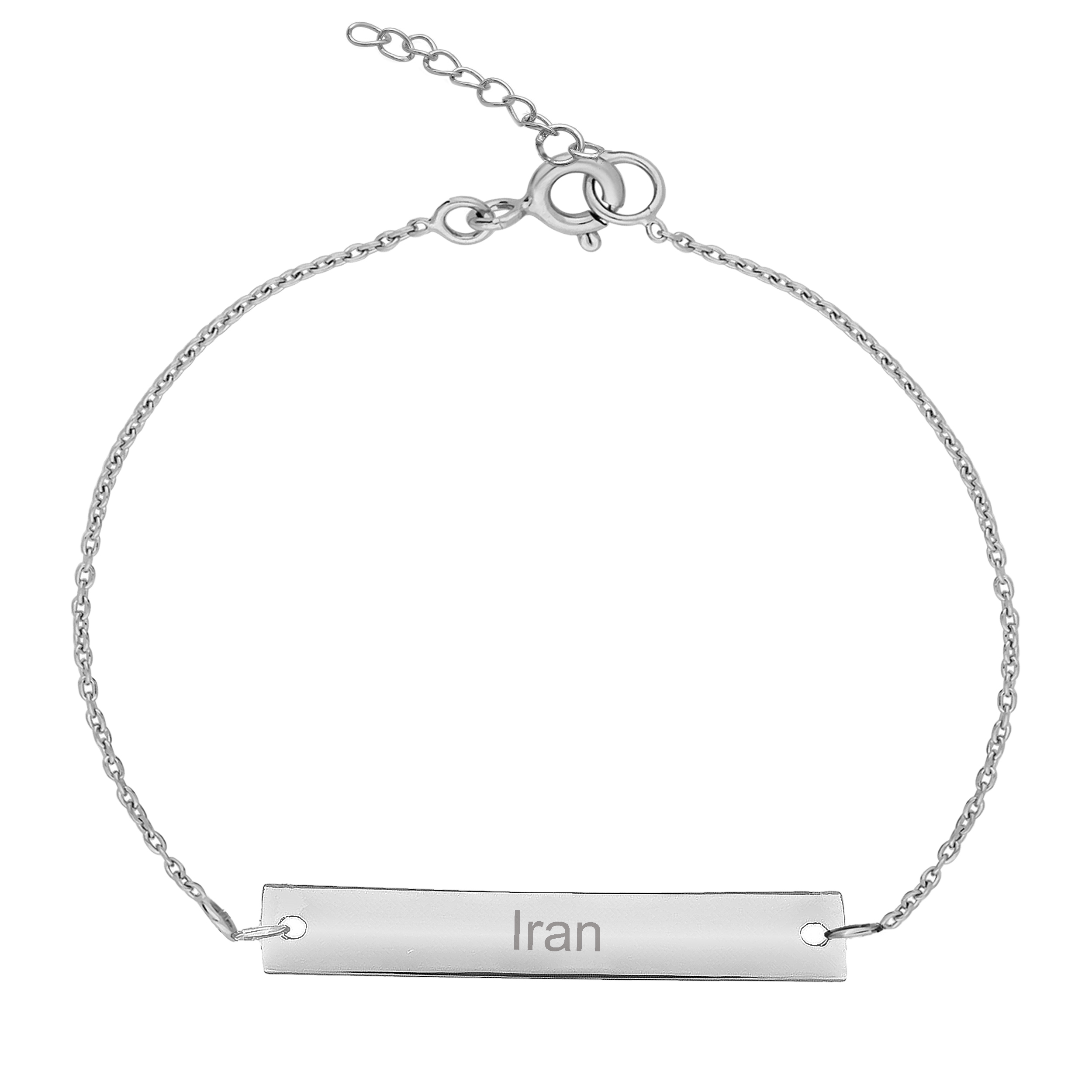 دستبند نقره زنانه ترمه ۱ مدل ایران کد DN 1007