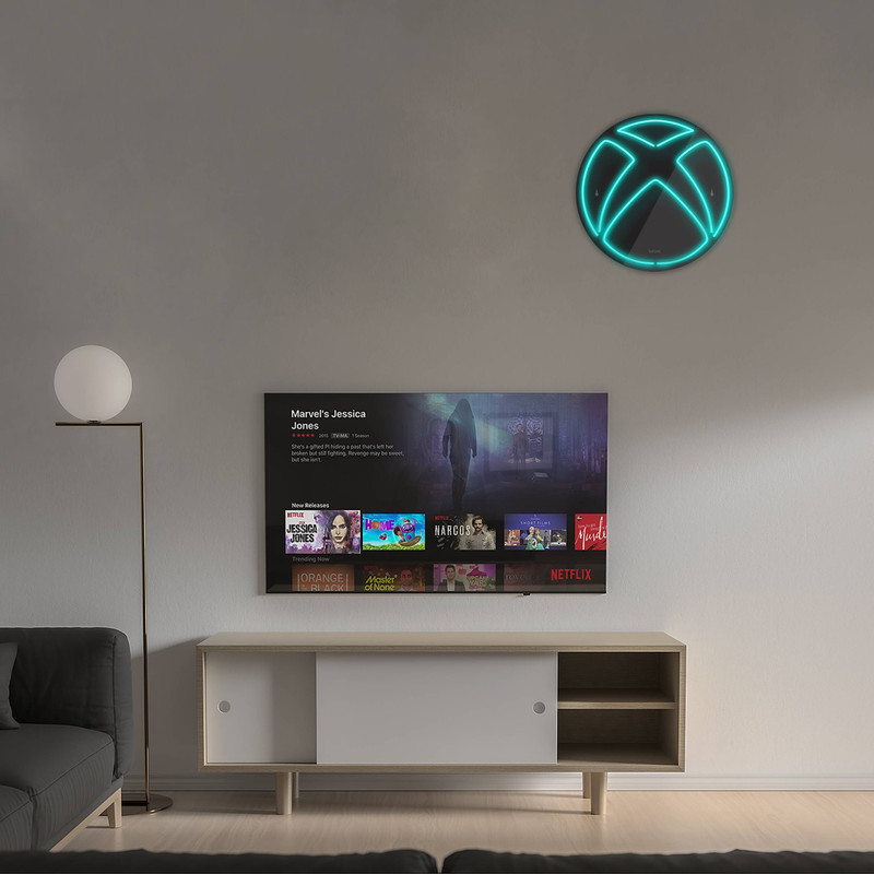 چراغ دیواری نئون دیزاین مدل Xbox-BL_TBL