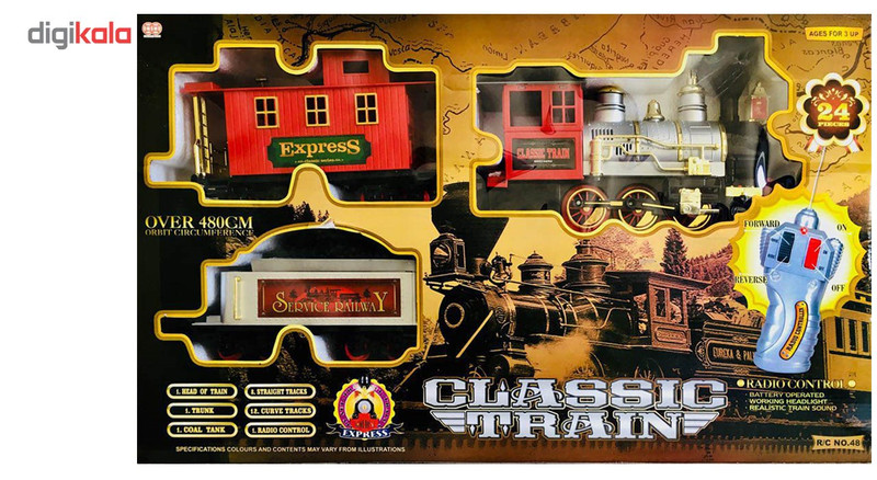 اسباب بازی قطار کنترلیDouble Coin مدل Classic Train