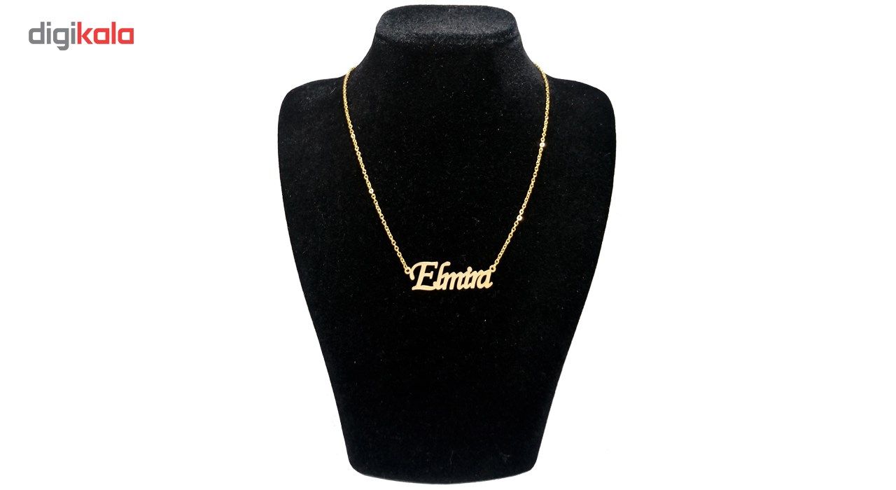 گردنبند آی جواهر طرح نام المیرا کد 1100107GE -  - 2